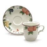 Fruit Panorama by Mikasa, Stoneware Cup & Saucer