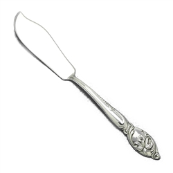 Enchanting Orchid by Westmoreland, Sterling Master Butter Knife, Flat Handle