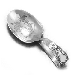 Baby Spoon, Curved Handle, Sterling, Girl Engraved Bowl