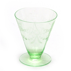 Tumbler, Glass, Green Depression