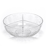 Rose Point by Cambridge, Glass Bowl, Three Divides