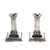 Candlestick Pair, Tall by Baldwin, Silverplate, Smithsonian Institution