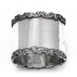 Napkin Ring, Silverplate, Scroll Design