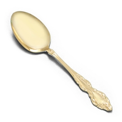 Golden Baroque Rose by Oneida, Gold Electroplate Tablespoon (Serving Spoon)