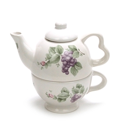 Grapevine by Pfaltzgraff, China Teapot, Individual