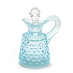 Hobnail Blue Opalescent by Fenton, Glass Cruet