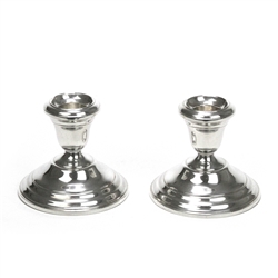 Candlestick Pair by Wallace, Sterling, Ringed Design