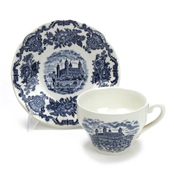 Royal Homes of Britain Blue by Wedgwood, China Cup & Saucer