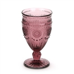Adeline Embossed Plum by Pioneer Woman, Glass Water Goblet