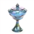 Harvest Blue Carnival by Colony, Glass Wedding Bowl w/ Lid