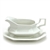 Heritage, White by Johnson Brothers, Ironstone Gravy Boat & Tray