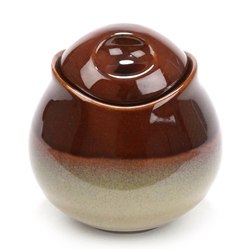 Nova Brown by Sango, Stoneware Sugar Bowl w/ Lid