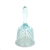 Hobnail Blue Opalescent by Fenton, Glass Dinner Bell