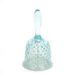 Hobnail Blue Opalescent by Fenton, Glass Dinner Bell