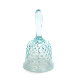 Hobnail Blue Opalescent by Fenton, Glass Dinner Bell