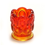 Moon & Stars Amberina by Smith Glass Co., Glass Toothpick Holder