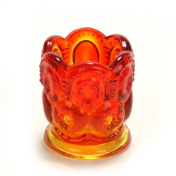 Moon & Stars Amberina by Smith Glass Co., Glass Toothpick Holder