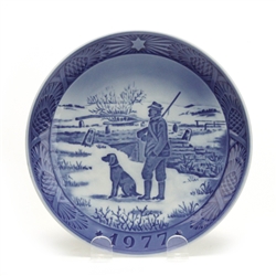 Christmas Plate by Royal Copenhagen, Porcelain Decorators Plate, Immervad Bridge