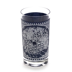 Currier & Ives Blue by Royal, Glass Juice Glass, 8 oz.