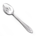 Lace Frosted by Hampton Silversmiths, Stainless Tablespoon, Pierced (Serving Spoon)