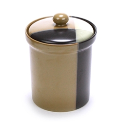 Gold Dust Black by Sango, Stoneware Canister, Large