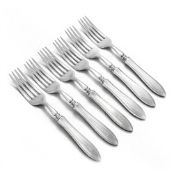 Patrician by Community, Silverplate Luncheon Fork, Set of 6, Hollow Handle, Monogram M