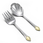Monique Gold by Yamazaki, Stainless Salad Serving Spoon & Fork