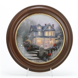 Thomas Kinkade by Knowles, Edwin, China Collector Plate, A Warm Welcome Home