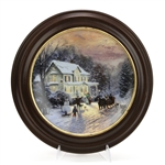 Thomas Kinkade by Knowles, Edwin, China Collector Plate, Sleighride Home