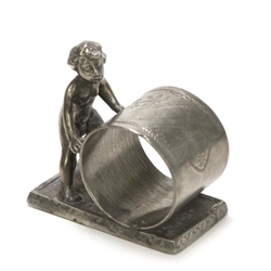 Napkin Ring, Figural, Silverplate, Boy
