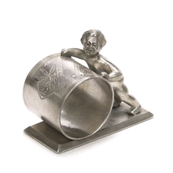 Napkin Ring, Figural, Silverplate, Baby Boy