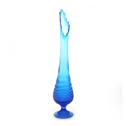 Hobnail Colonial Blue by Fenton, Glass Vase, Swung