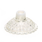 Hobnail French Opalescent by Fenton, Glass Candlestick