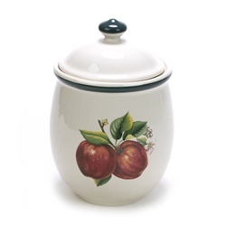 Apples, Casuals by China Pearl, Stoneware Canister, Large
