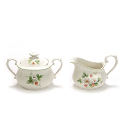 Berry Bloom by Mikasa, China Cream Pitcher & Sugar Bowl