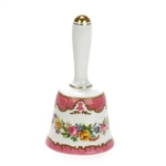 Lyric Tunis by Crown Staffordshire, China Dinner Bell, Pink