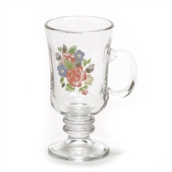 Tea Rose by Pfaltzgraff, Glass Pedestal Mug