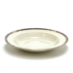 Florisse Black by Noritake, China Rim Soup Bowl