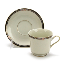 Florisse Black by Noritake, China Cup & Saucer