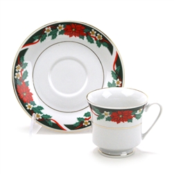 Deck The Halls by Tienshan, China Cup & Saucer