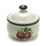 Apples, Casuals by China Pearl, Stoneware Sugar Bowl w/ Lid