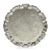 Round Tray by English, Silverplate, Ribbed Edge