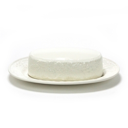 English Countryside White by Mikasa, China Butter Dish