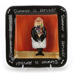 Dinner Is Served by Certified Int. Corp., Stoneware Salad Plate
