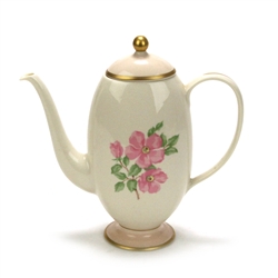 Cherokee Rose (Thin Gold Band) by Franciscan, China Coffee Pot