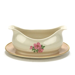 Cherokee Rose (Thin Gold Band) by Franciscan, China Gravy Boat