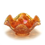 Twins Marigold by Imperial, Glass Bowl, Ruffled