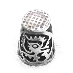 Thimble by Mexican, Sterling, Abalone Mexican