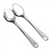 Salad Serving Spoon & Fork by Italy, Silverplate, Tippped Design