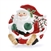 Plaid Christmas by Fitz & Floyd, Ceramic Canape Plate, Santa